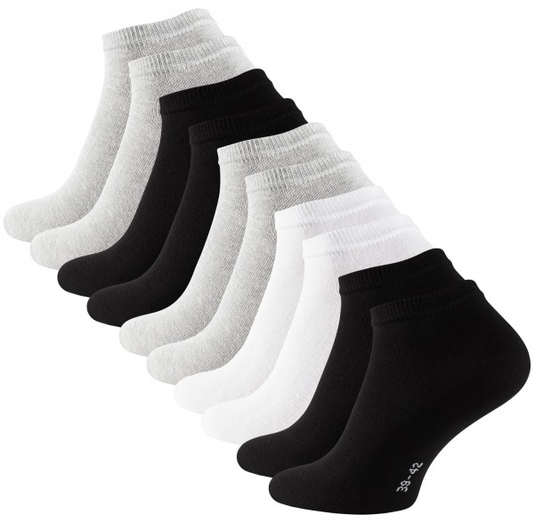 International - Baumwolle Paar Stark 10 -Essentials Soul Sneaker-Socken, |