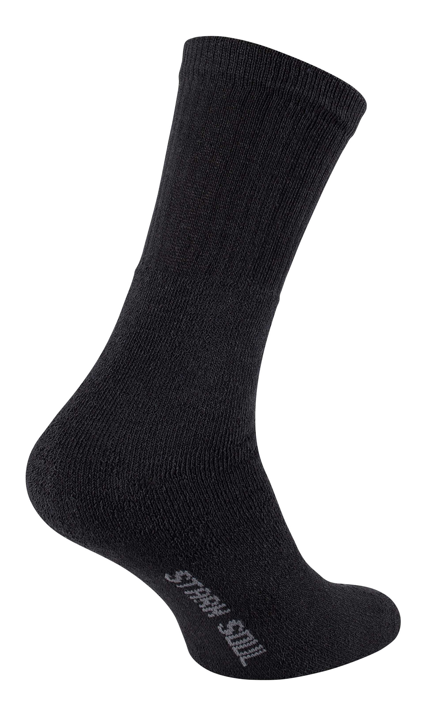 Crew Socken - 6 oder schwarz in Sockswear | Herren Paar Tennissocken 12 