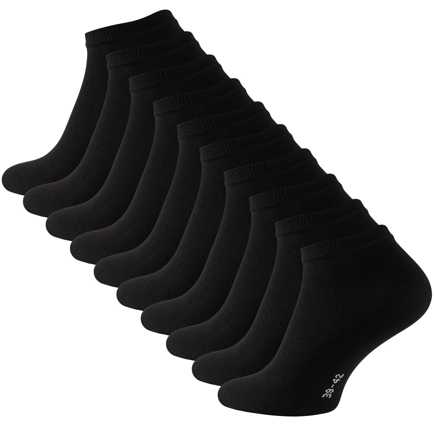 10 Paar Sneaker-Socken, Baumwolle Soul International -Essentials Stark - 